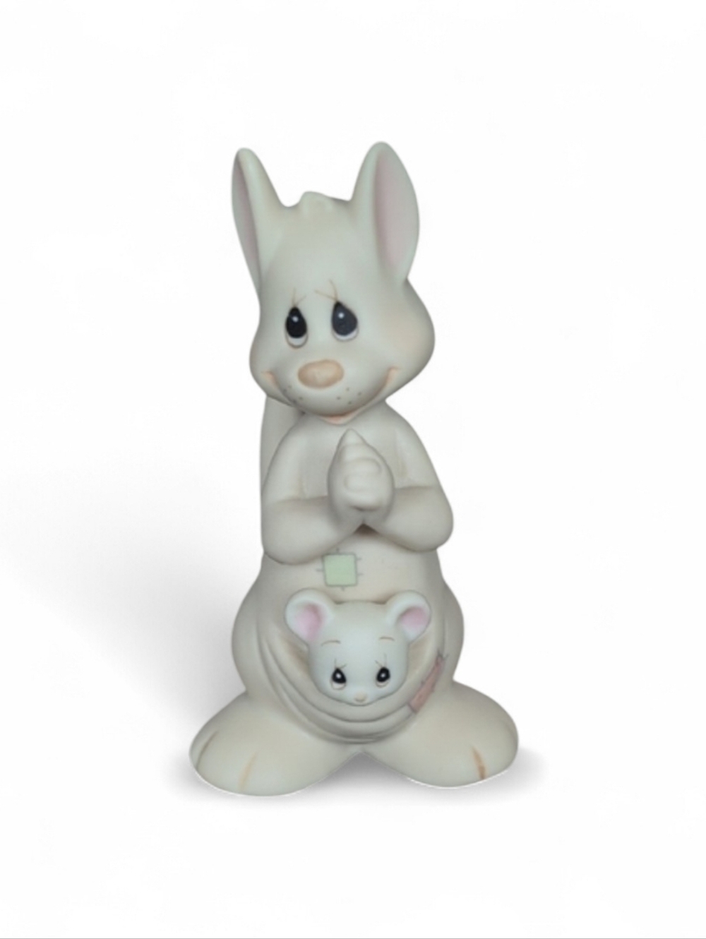 Vintage Precious Moments "Hello World" Kangaroo with Baby 80's - Enesco